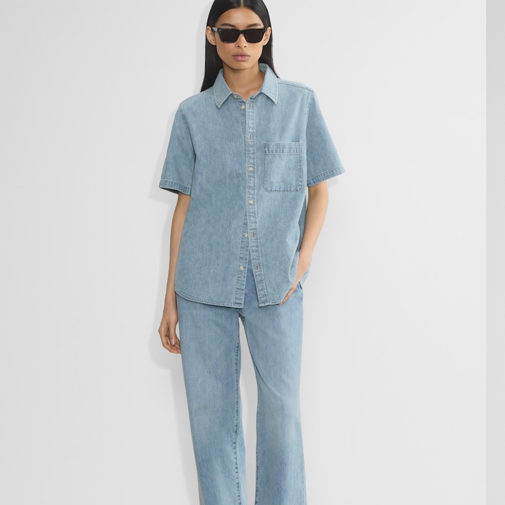 Denim Forum Light Blue Button Down Shirt